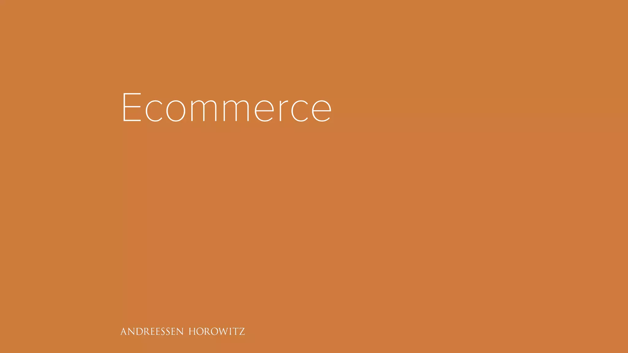Ecommerce
 