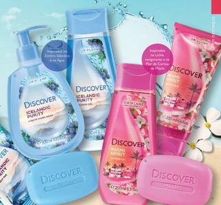 17
Inspirados
na Líchia
revigorante e na
Flor de Cornus
de Miami
Inspirados no
Zimbro Islândico
e na Água
EMDESTAQUE






 