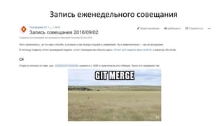 Запись еженедельного совещания
 