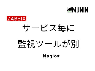 サービスを支える監視運用