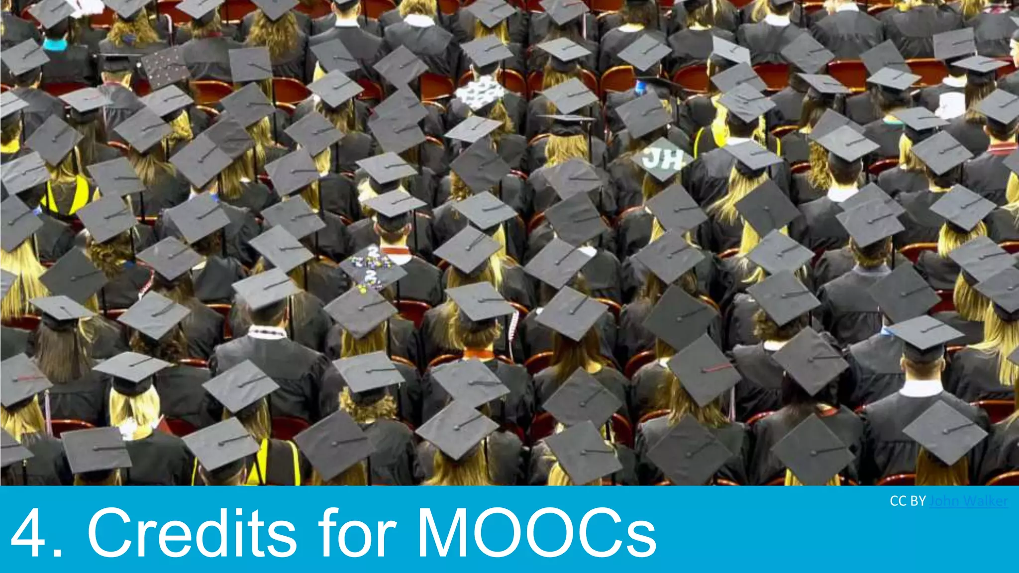 4. Credits for MOOCs
CC BY John Walker
 