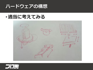ハードウェアの構想
• 適当に考えてみる
 