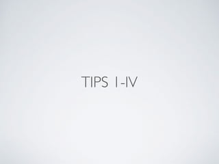 TIPS 1-Ⅳ
 