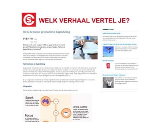 WELK VERHAAL VERTEL JE?
CREATIEF SCHRIJVEN VZW
 