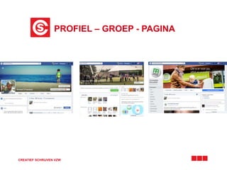 PROFIEL – GROEP - PAGINA
CREATIEF SCHRIJVEN VZW
 