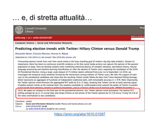… e, di stretta attualità…
https://arxiv.org/abs/1610.01587
 