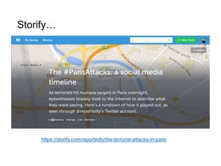 Storify…
https://storify.com/reportedly/the-terrorist-attacks-in-paris
 