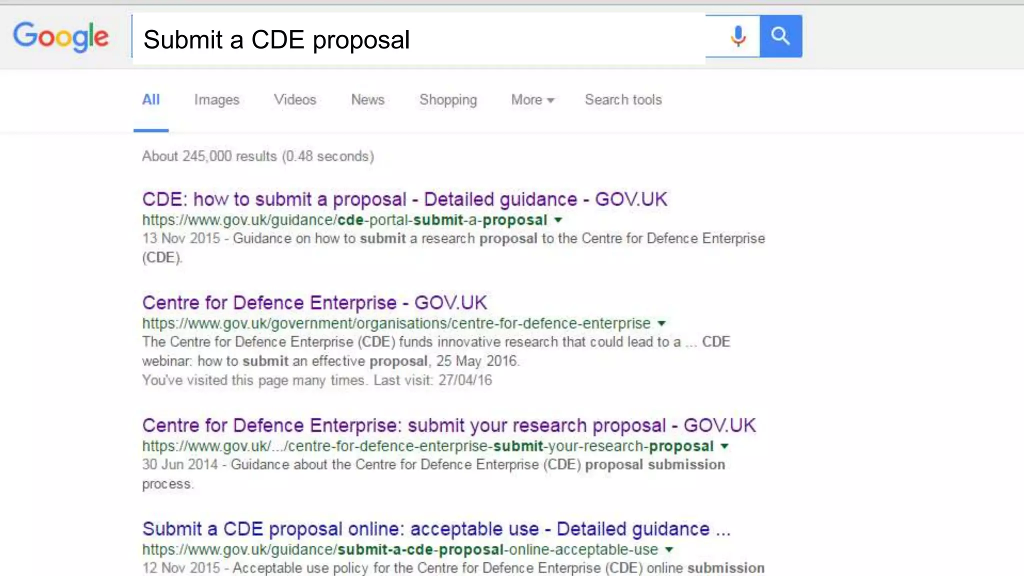 Submit a CDE proposal
 