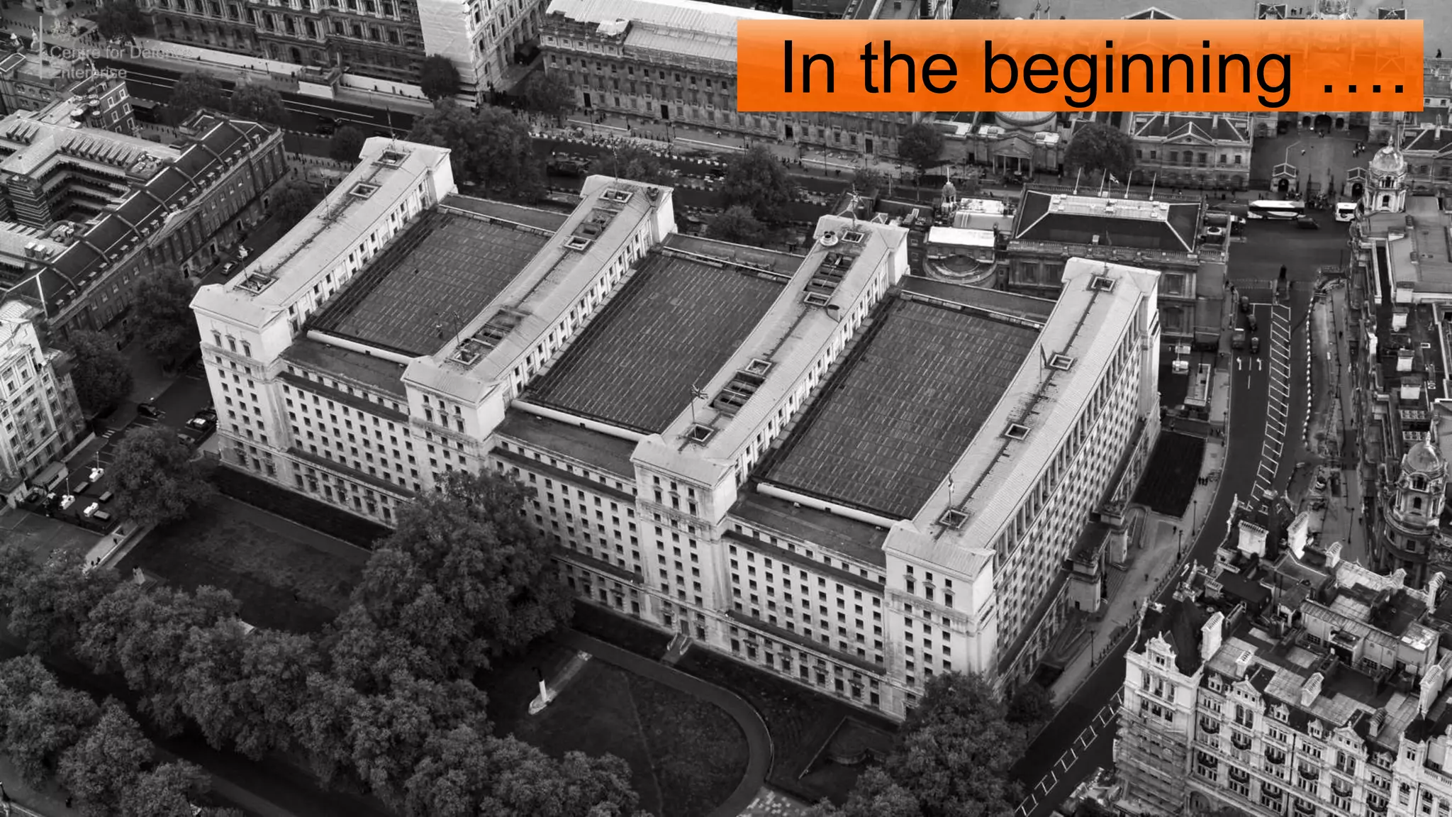 In the beginning ….
 