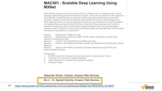 14 https://www.portal.reinvent.awsevents.com/connect/sessionDetail.ww?SESSION_ID=8523
 