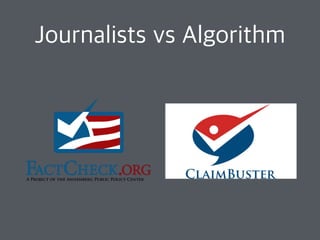 Journalists vs Algorithm
 