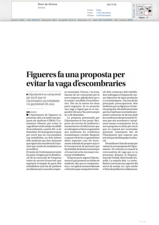 25/11/16Diari de Girona
Gerona
Prensa: Diaria
Tirada: 7.540 Ejemplares
Difusión: 5.438 Ejemplares
Página: 17
Sección: LOCAL Valor: 669,00 € Área (cm2): 192,9 Ocupación: 22,74 % Documento: 1/1 Autor: DdG FIGUERES Núm. Lectores: 39000
Cód:106678106
7 / 17
 