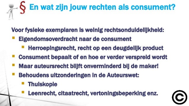 Intellectueel Eigendomsrecht En Consumentenrecht