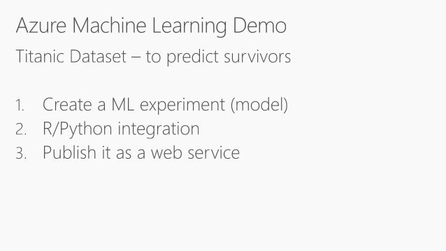 azure machine learning demo