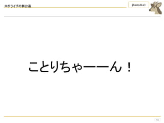 ロボライブの舞台裏
51
@kamo4ka3
ことりちゃーーん！
 