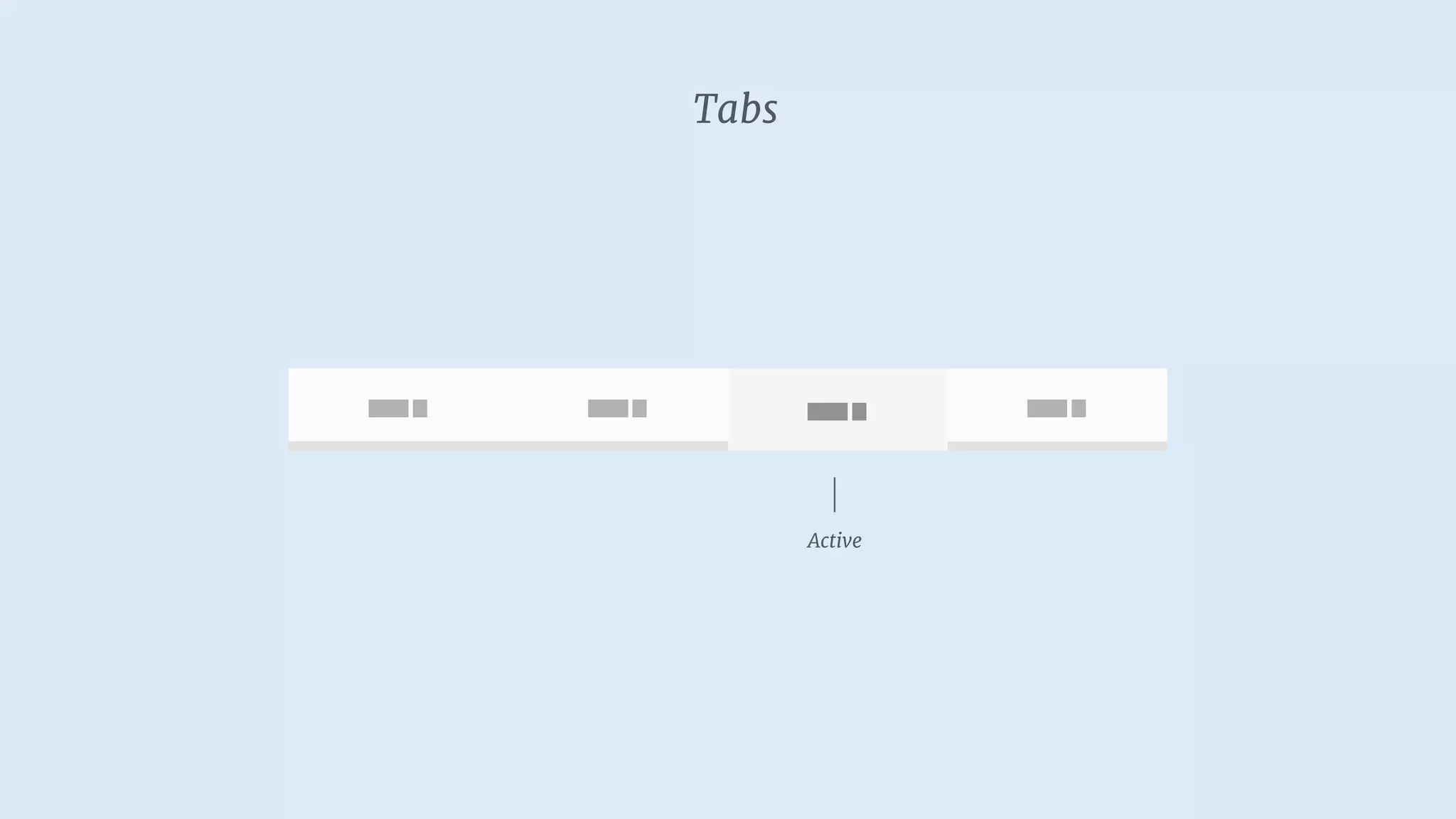 Active
Tabs
Tab 1 Tab 2 Tab 4Tab 1
 