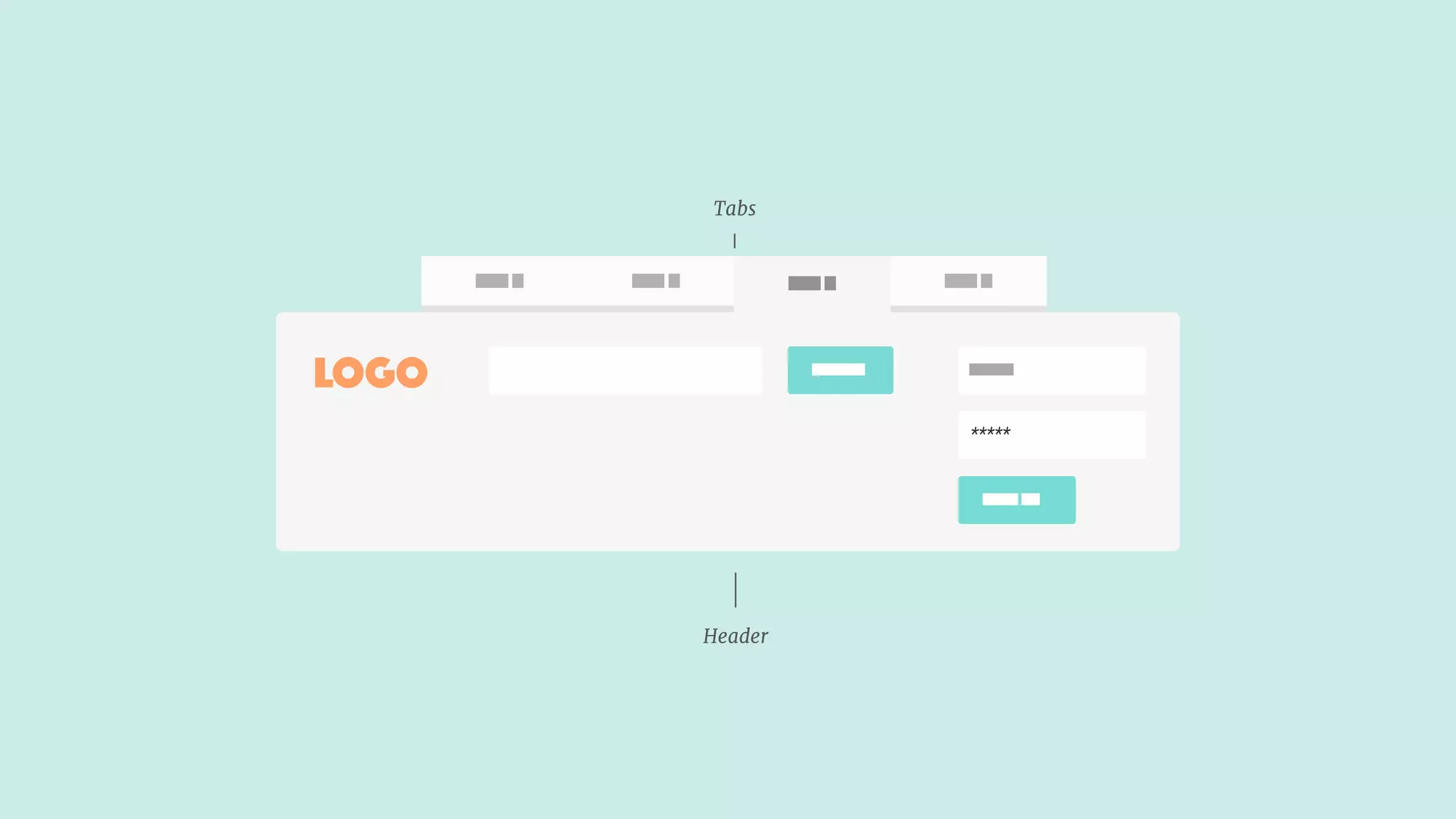 Tab 1 Tab 2 Tab 4Tab 1
LOGO Search
Sign in
Login
*****
Tabs
Header
Tab 1 Tab 2 Tab 4Tab 1
LOGO Search
Sign in
Login
*****
 