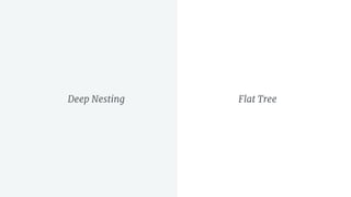 Deep Nesting Flat Tree
 