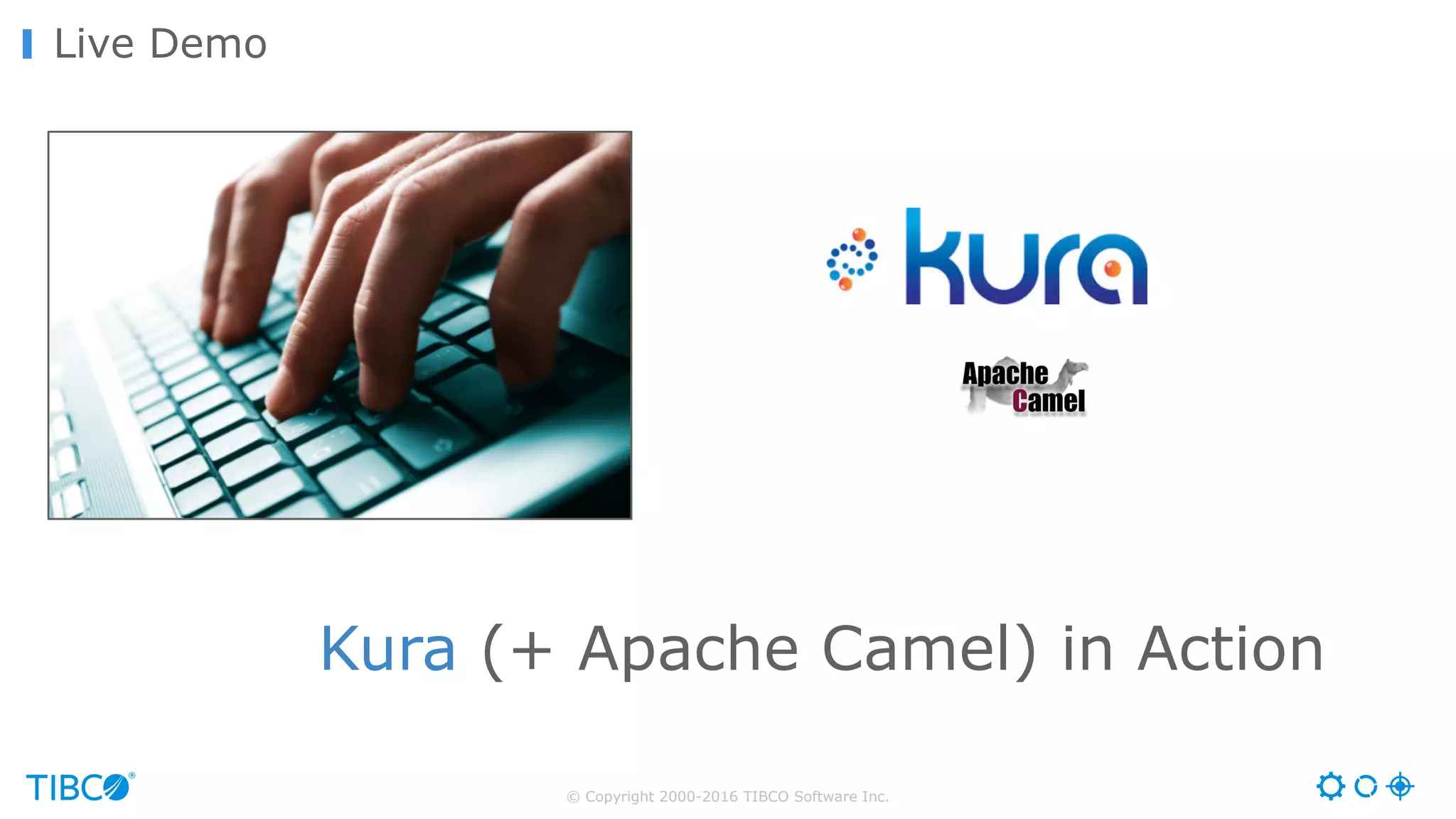 © Copyright 2000-2016 TIBCO Software Inc. Live Demo Kura (+ Apache Camel) in Action 