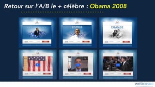 Retour sur l’A/B le + célèbre : Obama 2008
 