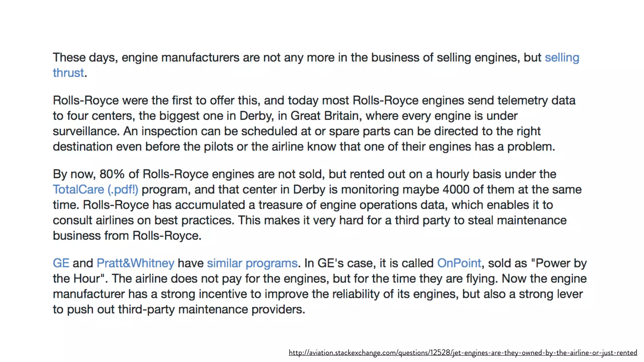 http://aviation.stackexchange.com/questions/12528/jet-engines-are-they-owned-by-the-airline-or-just-rented
 