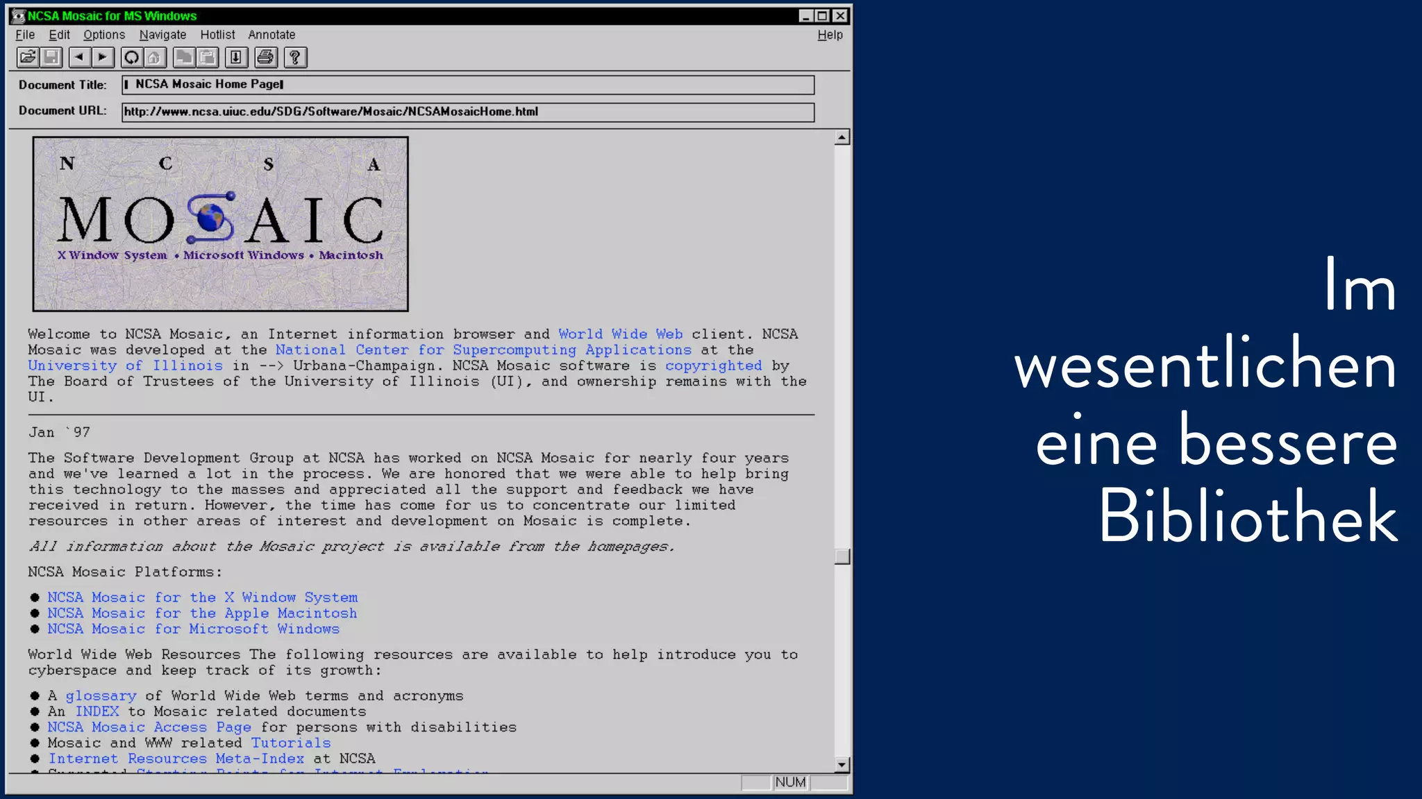 Im
wesentlichen
eine bessere
Bibliothek
 