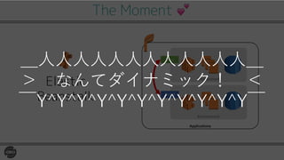 The Moment 💕
Elastic
Beanstalk
Applications
Environment
Environment
Prod
Dev
＿⼈⼈⼈⼈⼈⼈⼈⼈⼈⼈⼈⼈＿
＞ なんてダイナミック！ ＜
￣Y^Y^Y^Y^Y^Y^Y^Y^Y^Y^Y￣
 