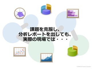©1998-2016 Infoteria Corporation.©1998-2016 Infoteria Corporation.
課題を克服し、
分析レポートを出しても、
実際の現場では・・・
 