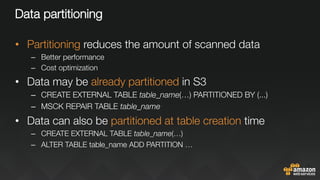 An overview of Amazon Athena | PDF | Databases | Computer Software and ...