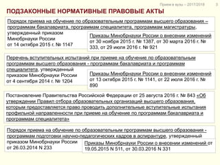 Изменения В Законодательстве По Вопросам Приема На Обучение По.