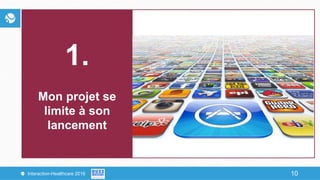 10Interaction-Healthcare 2016 10
1.
Mon projet se
limite à son
lancement
 