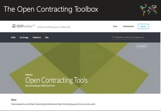 The Open Contracting Toolbox
 