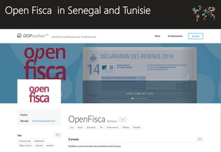 Open Fisca in Senegal and Tunisie
 