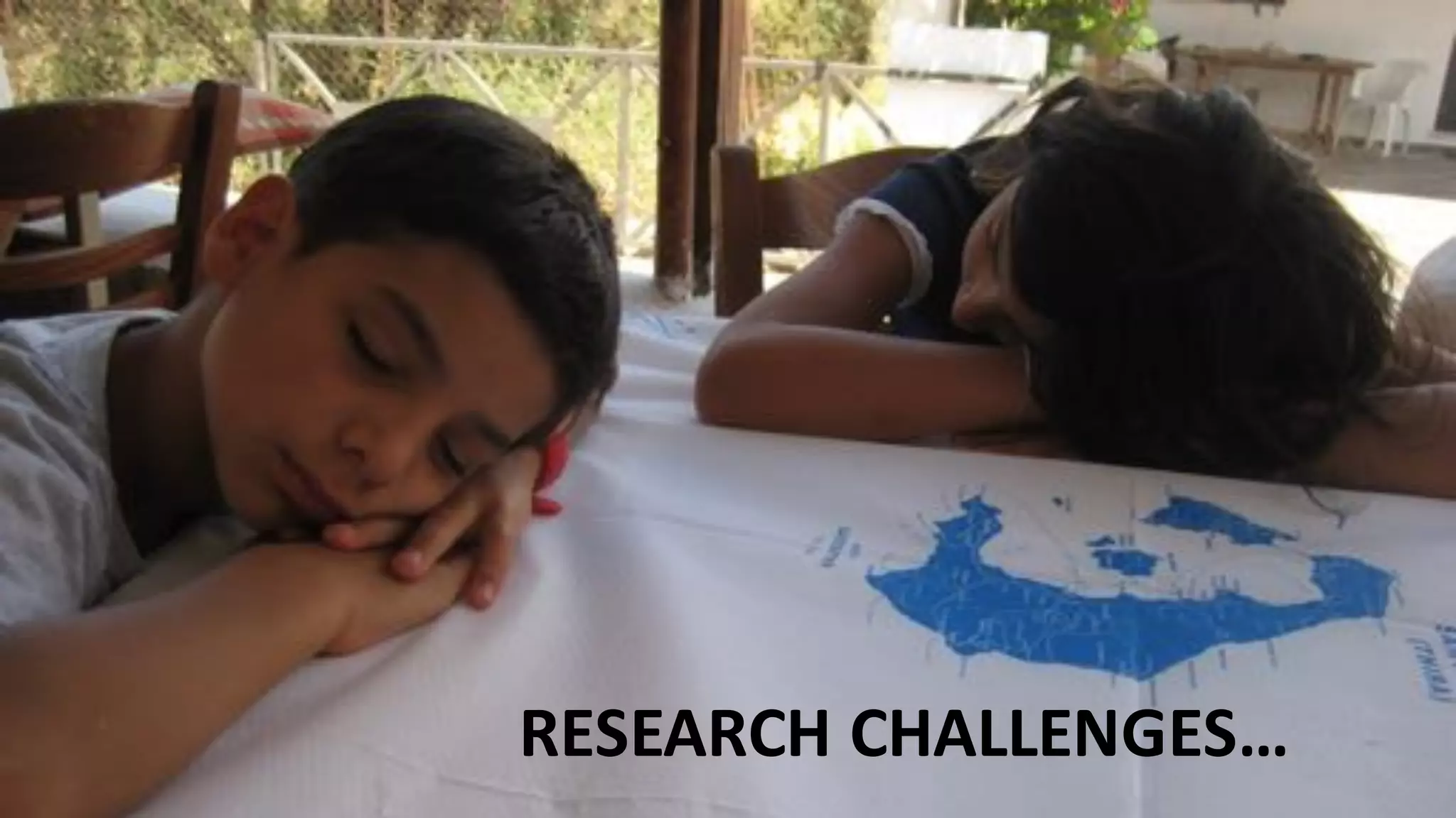 Research	challenges
RESEARCH	CHALLENGES…
 
