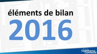 éléments de bilan
 