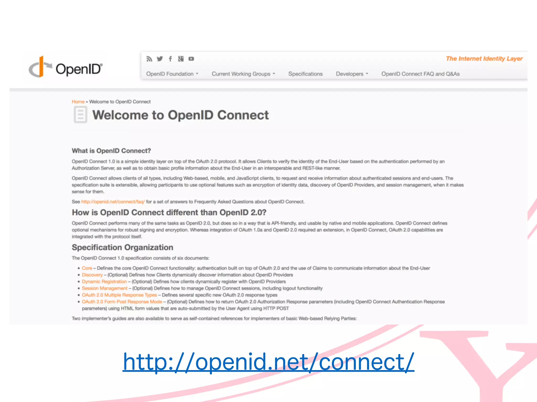 http://openid.net/connect/
 