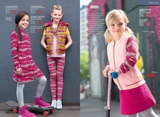 Подробнее
о моделях
на стр. 260
ПЛАТЬЕ С ДЛИННЫМИ
РУКАВАМИ 126G4101
Цвет: светло-розовый.
98-116: 	 1199 р.
122-146: 	 1399 р.
152-170: 	 1599 р.
УТЕПЛЕННЫЙ ЖИЛЕТ
С КАПЮШОНОМ 126G1301
Цвет: желтый.
98-116: 	 1499 р.
122-146: 	 1699 р.
152-170: 	 1899 р.
ФУТБОЛКА С КОРОТКИМИ
РУКАВАМИ 126G2902
Цвет: светло-розовый.
98-116: 	 349 р.
122-146: 	 449 р.
152-170: 	 549 р.
ЛЕГГИНСЫ 126G3501
Цвет: светло-розовый.
98-116: 	 449 р.
122-146: 	 549 р.
152-170: 	 649 р.
Подробнее о моделях
на стр. 260
БОМБЕР НА МОЛНИИ
126G2101
Цвет: светло-розовый.
98-116: 	 1499 р.
122-146: 	 1699 р.
152-170: 	 1899 р.
ЮБКА 126G3301
Цвет: фуксия.
98-116: 	 699 р.
122-146: 	 849 р.
152-170: 	 999 р.
Юбка
от 699р.
Спортивный стиль
уже давно ворвался
в повседневный
гардероб. Разнообразие
цветов и моделей,
а также комфорт тренда
casual sport придутся
по душе маленьким
модницам, которые
так любят подвижные
игры и прогулки!
ОГРАНИЧЕНО!
количество
250 faberlic № 13/2016
Мода и стиль
 