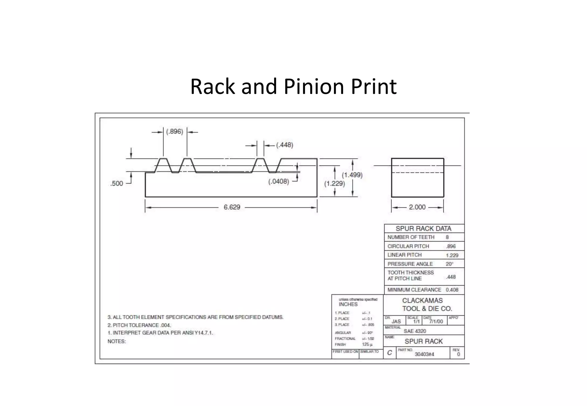 Rack and Pinion Print
 