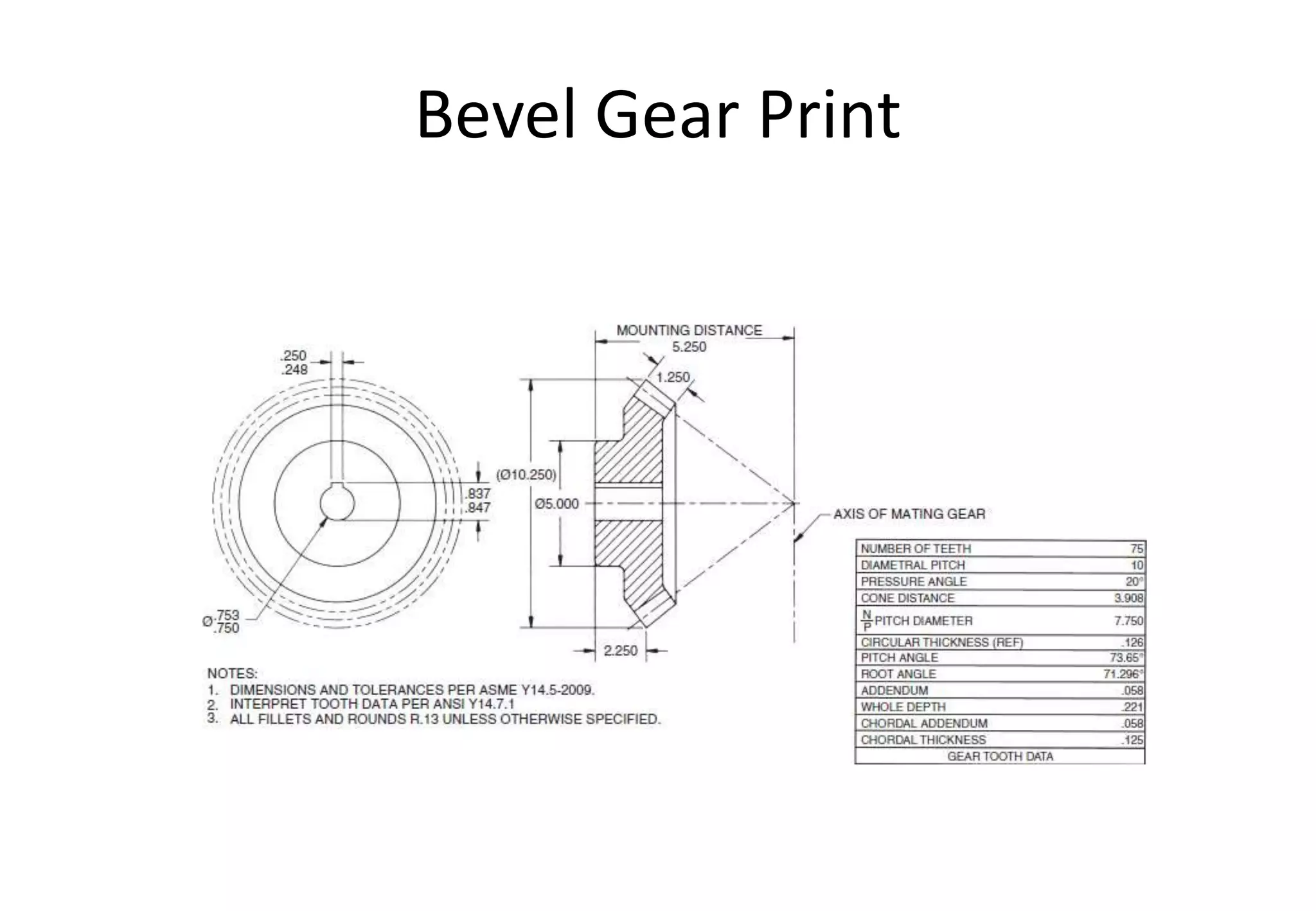 Bevel Gear Print
 