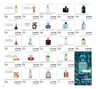 66
Amazing Paradise Eau de Parfum
50 ml
32504 $ 134.999
$ 94.999Puntos: 38
Giordani Gold Man Eau de Toilette
75 ml
32155 $ 117.999
Puntos: 48
Women's Collection Delicada Flor
de Cerezo Eau de Toilette
50 ml
32440 $ 74.999
Puntos: 30
Happydisiac Man Eau de Toilette
75 ml
32159 $ 97.999
Puntos: 40
Love Potion Secrets Eau de Parfum
50 ml
31493 $ 97.999
Puntos: 40
So Fever Him Eau de Toilette
75 ml
31074 $ 97.999
Puntos: 40
Giordani Gold Essenza Parfum
50 ml
31816 $ 149.999
Puntos: 61
Happydisiac Woman Eau de Toilette
50 ml
31630 $ 97.999
Puntos: 40
Possess Man Eau de Toilette
75 ml
31825 $ 126.999
Puntos: 51
Ascendant Aqua Eau de Toilette
75 ml
30540 $ 117.999
Puntos: 48
Possess Eau de Parfum
50 ml
30886 $ 152.999
Puntos: 62
Be the Legend Eau de Toilette
75 ml
30468 $ 99.999
Puntos: 40
So Fever Her Eau de Parfum
50 ml
31099 $ 97.999
Puntos: 40
Rival Eau de Toilette
75 ml
25488 $ 97.999
Puntos: 40
Imagination Eau de Toilette
50 ml
30122 $ 71.999
Puntos: 29
Volare Eau de Parfum
50 ml
30025 $ 77.999
Puntos: 32
Men’s Collection Citrus Tonic Eau
de Toilette
75 ml
30058 $ 77.999
Puntos: 32
Miss Giordani Eau de Parfum
50 ml
30399 $ 104.999
Puntos: 42
Power Musk Eau de Toilette
50 ml
25472 $ 77.999
Puntos: 32
Seductive Musk Eau de Toilette
50 ml
25447 $ 77.999
Puntos: 32
Love Potion Eau de Parfum
50 ml
22442 $ 97.999
Puntos: 40
Ascendant Eau de Toilette
75 ml
10919 $ 122.999
Puntos: 50
Oriental Amaderada Ámbar
Oriental Amaderada Ámbar
Eau de Parfum
MAYOR FIJACIÓN
Eau de Parfum
MAYOR FIJACIÓN
Eau de Parfum
MAYOR FIJACIÓN
Eau de Parfum
MAYOR FIJACIÓN
Eau de Parfum
MAYOR FIJACIÓN
Eau de Parfum
MAYOR FIJACIÓN
Eau de Parfum
MAYOR FIJACIÓN
Oriental vainilla amaderada
LARGA
DURACIÓN
PARFUM
Floral amaderada frutal
Floral Frutal Blanca
Floral Amaderada AmizcleFloral Frutal Amaderada
Men's Collection Dark Wood Eau
de Toilette
75 ml
30059 $ 77.999
Puntos: 32
Lucia Starlight Eau de Toilette
50 ml
30892 $ 74.999
Puntos: 30
 