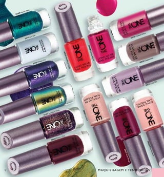 79
32707 Water Iris
30524 Lilac Silk
30528FuchsiaAllure
30529RedSkyatNight
30533 Cherry Chic
30521IcePink
30522BallerinaRose
32710 Sea Salt
33126 Gold Nacre
30528 Fuchsia Allure
30531RubyRouge
30534 Cappuccino
32709 Mystic Aqua
31194 Amethyst Rock
MAQUILHAGEM E TENDÊNCIAS
 