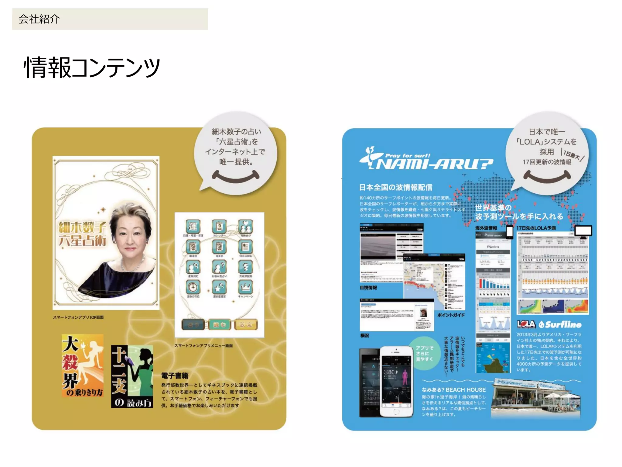 情報コンテンツ
会社紹介
 