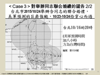 35
Case 3ekͬ־ϻYl̨2015/10/24ekͬ־ϻYͬ·ͬUľ޾10/23-24ų 2/2
 