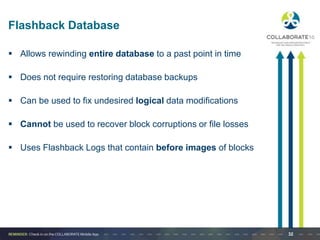 Ensuring Data Protection Using Oracle Flashback Features - Presentation ...