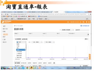 187
淘寶直通車-報表
 