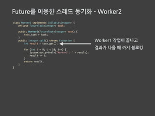 Future를 이용한 스레드 동기화
 