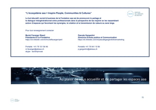 35
Jeudi 15 décembre Lausanne / Hôtel Mirabeau / BCL et GALA
B/F
BCL aaa “Tbd“
12:00 – 14:00
GALA “Tbd“
19:00 – 22:00
B/F
 