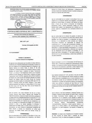 Jueves 25 de agosto de 2016	 GACETA OFICIAL DE LA REPÚBLICA BOLIVARIANA DE VENEZUELA	 430.265
 