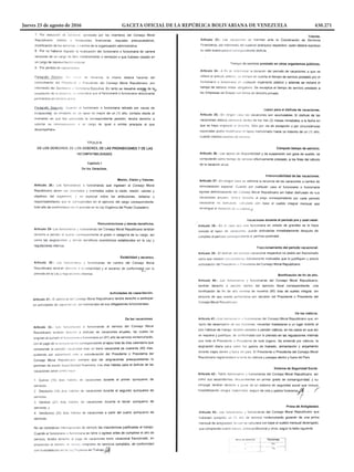 Jueves 25 de agosto de 2016	 GACETA OFICIAL DE LA REPÚBLICA BOLIVARIANA DE VENEZUELA	 430.271
 