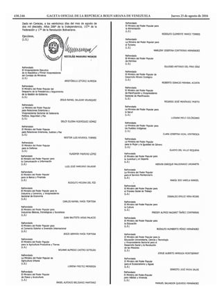 430.246 GACETA OFICIAL DE LA REPÚBLICA BOLIVARIANA DE VENEZUELA		 Jueves 25 de agosto de 2016
 